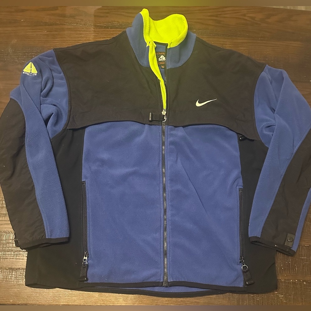 Nike Vintage Vtg ACG Thermal Layer 2 Fleece Jacket 90s Men Size XL Therma Fit